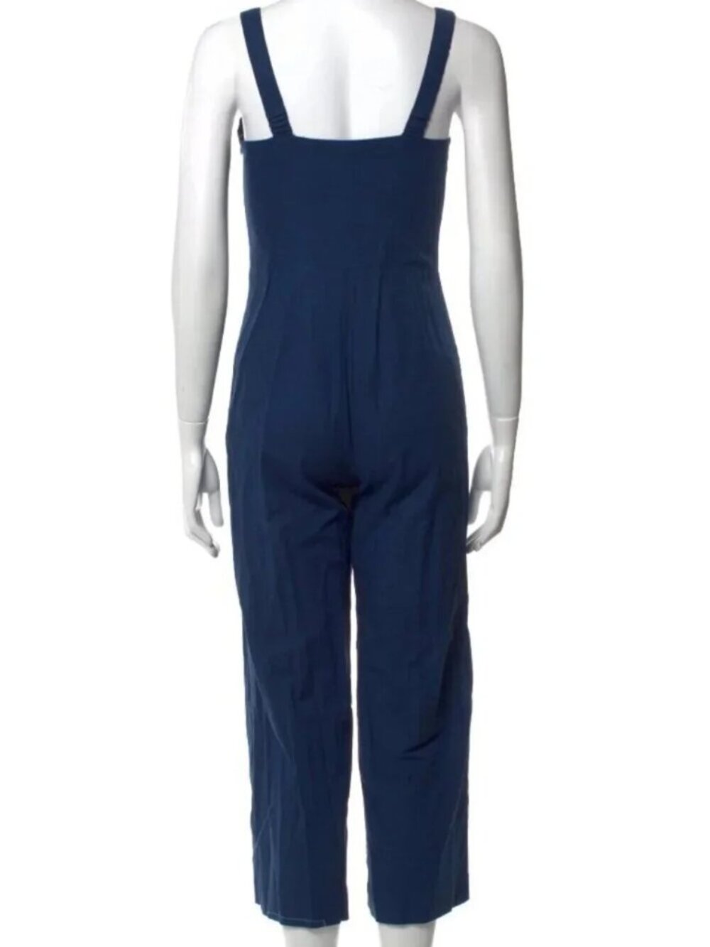 STAUD Boats At The Dock Button Up Deep Blue Jumpsuit - Picture 8 of 10